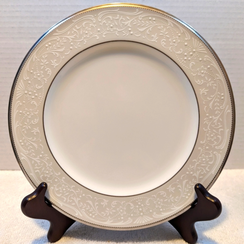 Noritake Silver Palace Bone China Salad Plate